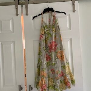Tommy Bahama floral sundress with ruffle .
